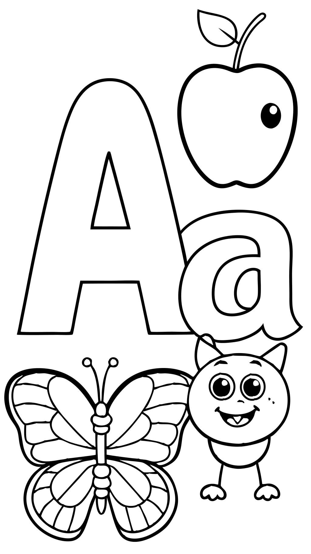 alphabet coloring pages pdf